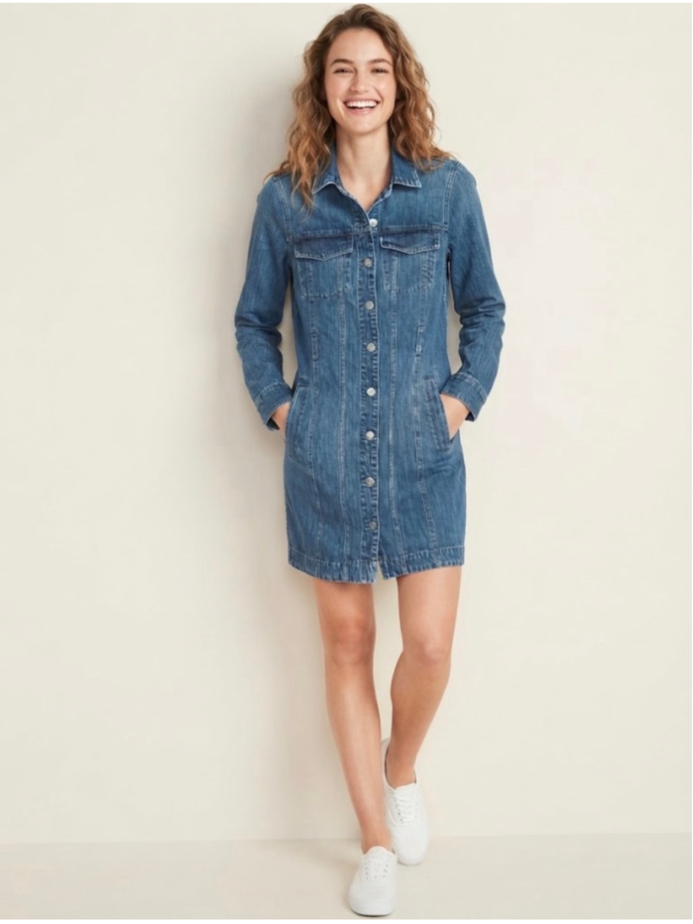 Express Denim Mini Dress Size S Blue